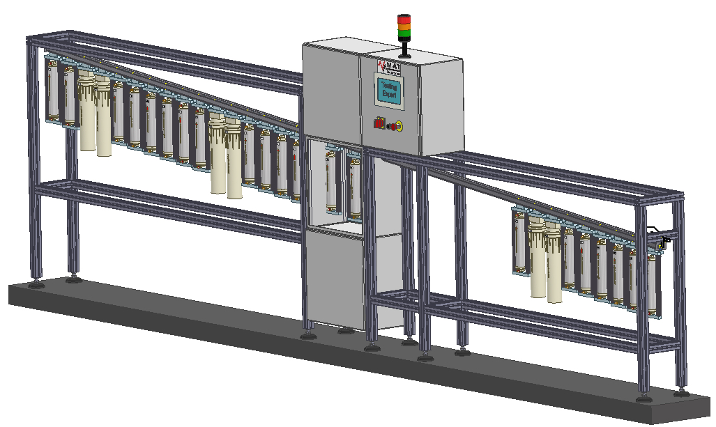 Fluid-Tester zur Befüllung und Spülung